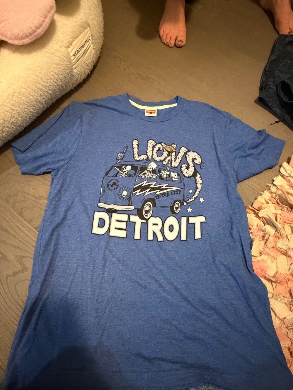 HOMAGE Blue Detroit Graphic Short Sleeve Tee